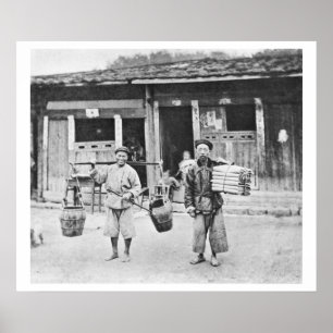 Poster Chinese Hawkers, c.1870 (b/w photo)