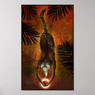 Poster chinois Zodiac Monkey