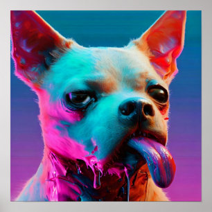 Poster Chiot affamé