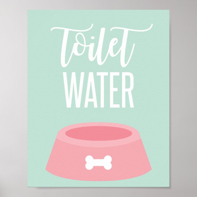Poster Chiot Anniversaire Symbole de fête Eau des toilett (Devant)