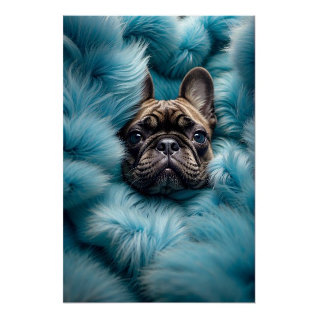 Poster chiot de Bulldog français incroyablement adorable (Devant)