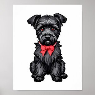 Poster Chiot de Schnauzer miniature