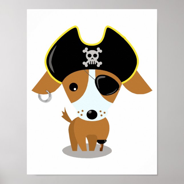 Poster Chiot pirate (Devant)
