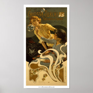 Poster Chiozza e Turchi Italian Soap Étiquette