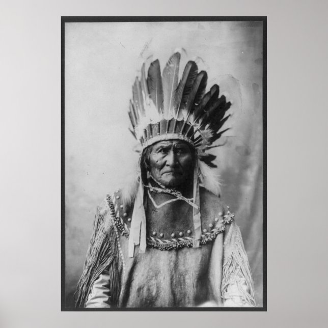 Poster Chiricahua Apache Geronimo Goyathlay Goyahkla (Devant)