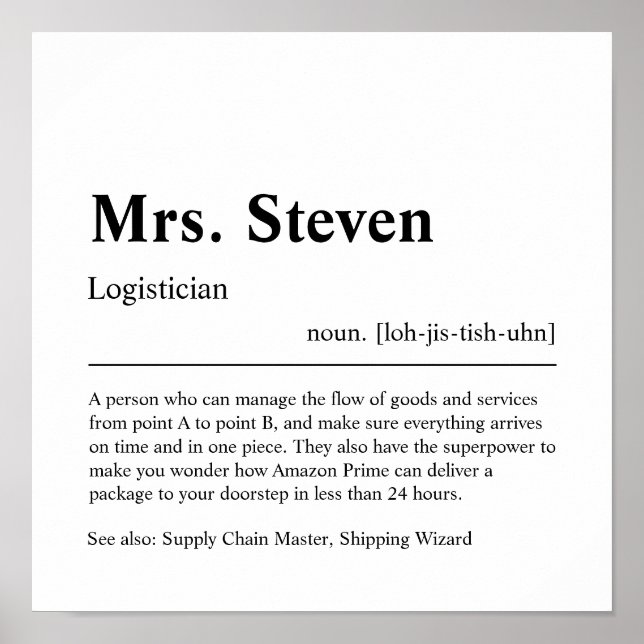 Poster Chiropractor cadeau personnalisé (Devant)