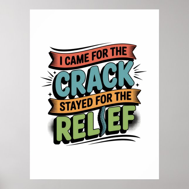 Poster Chiropractor Retour Secours Funny Cadeau (Devant)