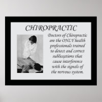 Chiropratique corrige l'affiche de soumission de s