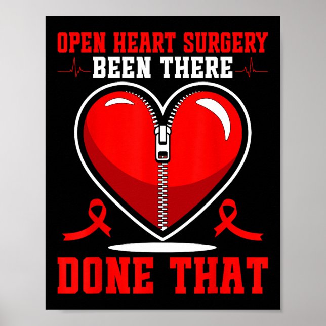 Poster Chirurgie cardiaque ouverte Patients Défenseurs de (Devant)
