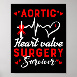 Poster Chirurgie de la valvule cardiaque aortique Surviva