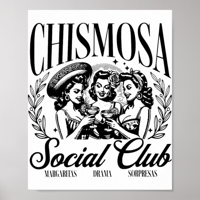 Poster Chismosa Social Club (Devant)