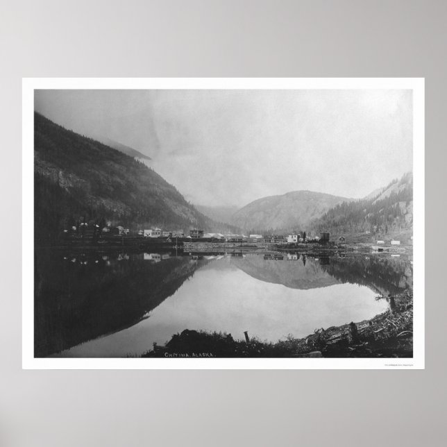 Poster Chitina, Alaska Panoramique 1916 (Devant)