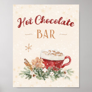 Poster Chocolat Bar Station do-it-yourself Idée Noël