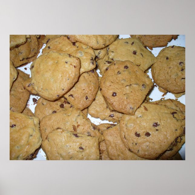 Poster Chocolat Chip avoine Cookies Imprimer (Devant)