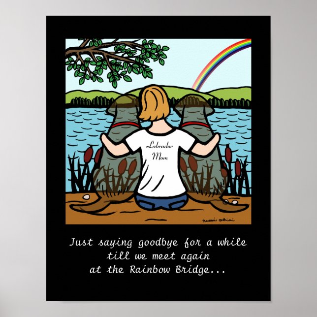 Poster Chocolat Labrador Angels et maman 3 (Devant)