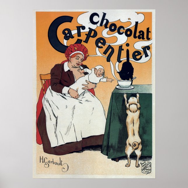POSTER CHOCOLAT PARISIEN 1897 (Devant)