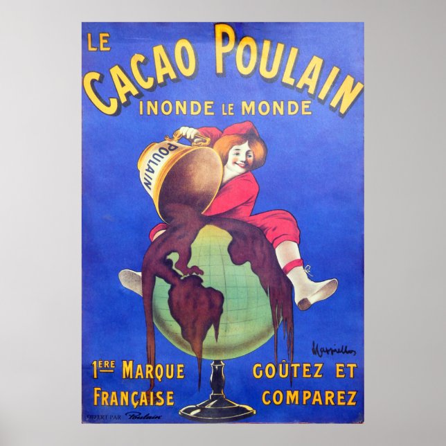 Poster Chocolat, Vintage (Devant)