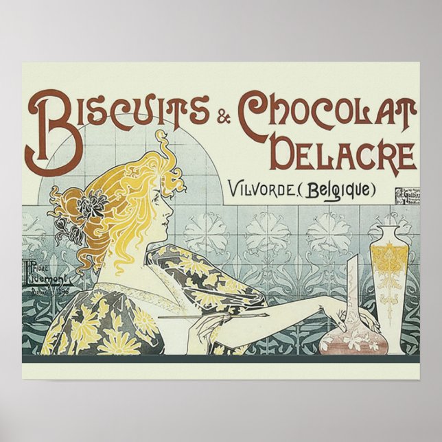 Poster Chocolos Art Nouveau (Devant)