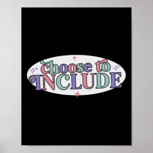 Poster Choisir D'Inclure L'Autisme Enseignant De L'Éducat