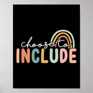 Poster Choisir D'Inclure L'Autisme Enseignant De L'Éducat