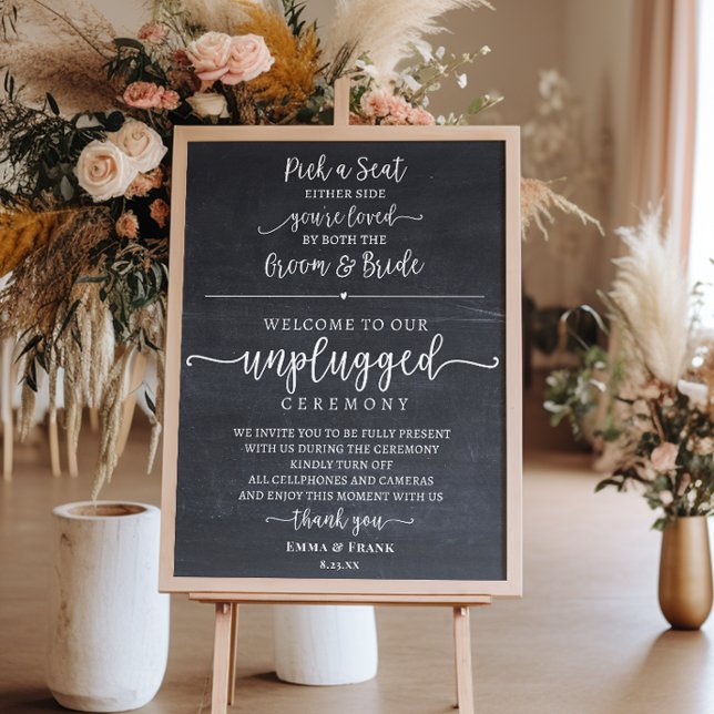 Poster Choisir un siège signe de cérémonie débranché (Créateur téléchargé)