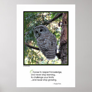 Poster Choisissez de respecter la connaissance...affiche 