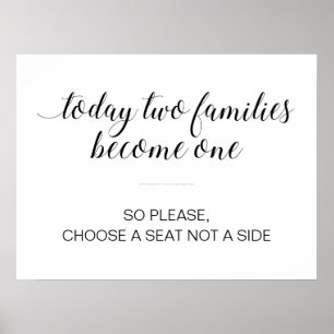 Poster Choisissez Un Siège Et Non Un Mariage Côté Cérémon