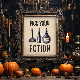 Poster Choisissez votre potion   Signature de la fête d'H