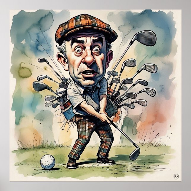 Poster Choix de club - Grand Golf Art Imprimer (Devant)