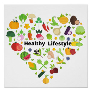 Poster choix de mode de vie sain exercice