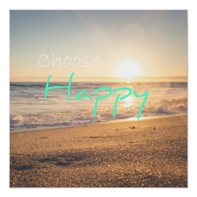 Poster "Choose Happy" (Vorderseite)