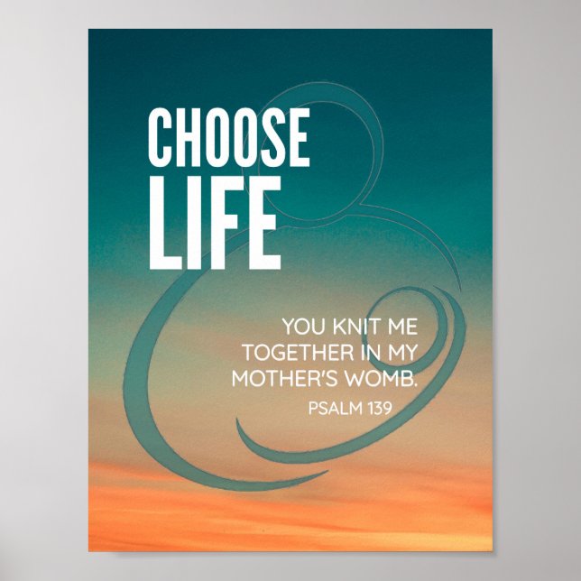 POSTER CHOOSE LIFE (Devant)