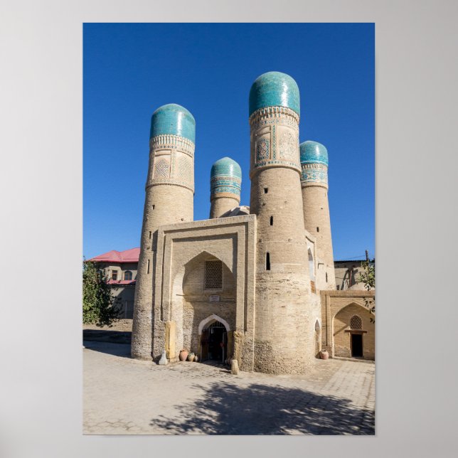 Poster Chor Minor Madrassah - Bukhara, Ouzbékistan (Devant)