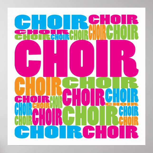 Poster Chorale colorée (Devant)