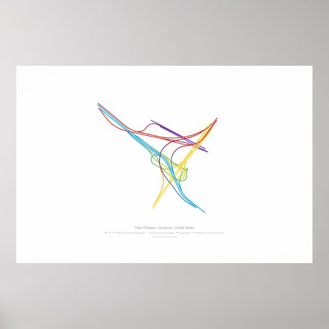 Poster Chorégraphie d'échange : Nouvelle-Orléans, LA, Éta (Devant)