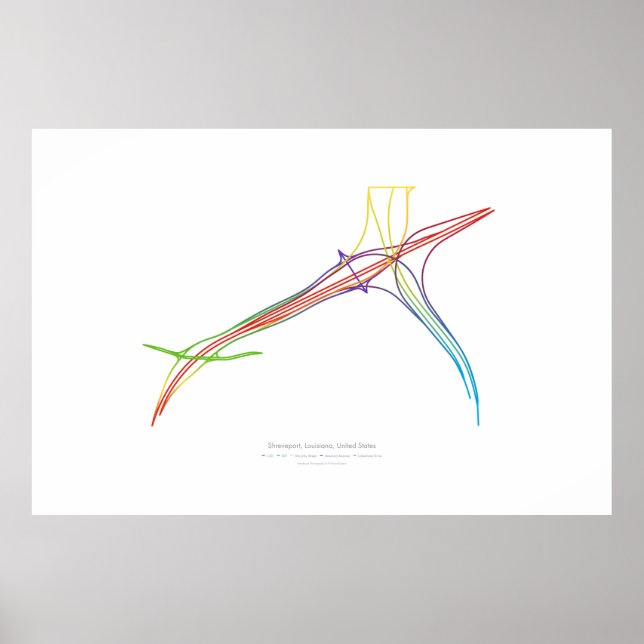 Poster Chorégraphie d'échange : Shreveport, Los Angeles,  (Devant)