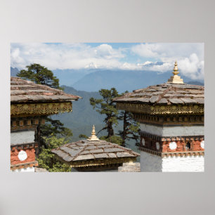 Poster Chortens Druk Wangyal
