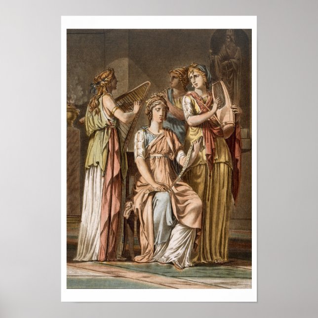 Poster Chorus de Femmes Israélites, costumes pour 'Esther (Devant)