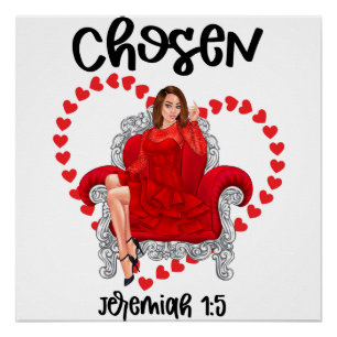 Poster Chosen christian valentine galentines galentine