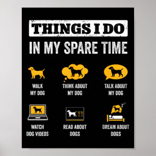 Poster Choses que je fais pendant mon temps libre Papa Ch