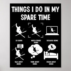 Poster Choses que je fais pendant mon temps libre Passion