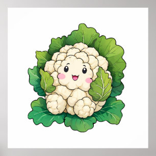 Poster Chou-fleur Kawaii