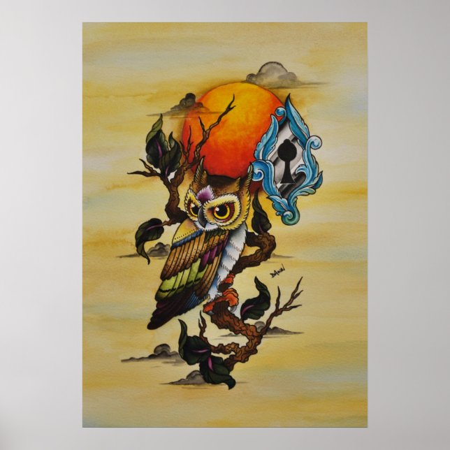 Poster chouette (Devant)