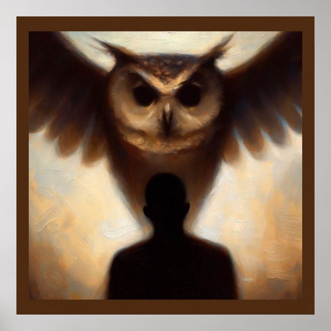 Poster Chouette animale 2 (Devant)