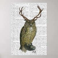 Chouette avec Antlers