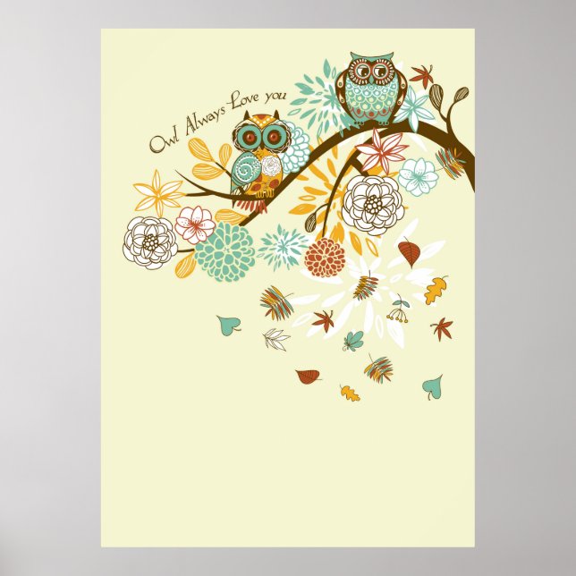 Poster Chouette d'automne (Devant)