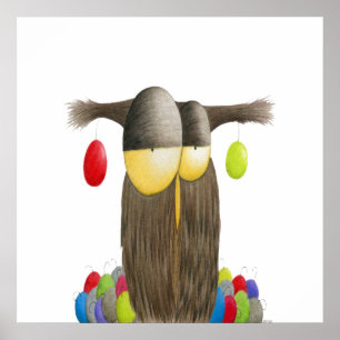 Poster Chouette de Noël