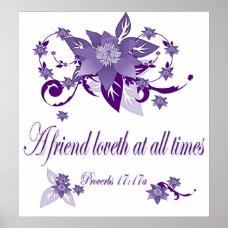 Poster chrétien avec des poverbes d'écriture 17