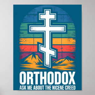 Poster Chrétien orthodoxe demande-moi au sujet du Symbole