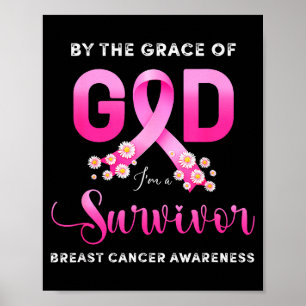 Poster Chrétien par la grâce de Dieu survivant cancer du